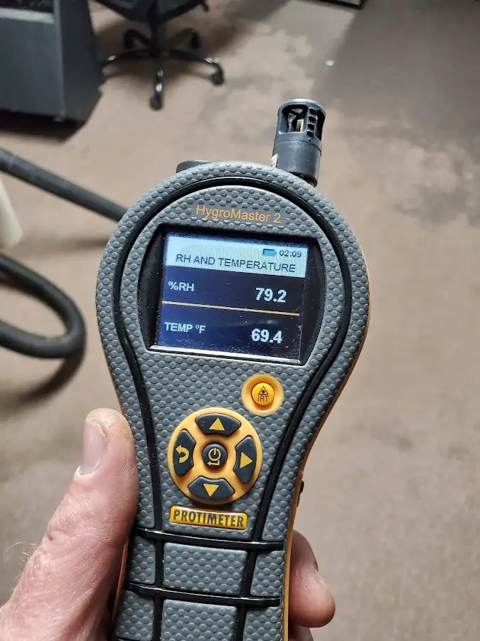 Moisture meter humidity assessment for Fire & Smoke Damage Restoration in Thatcher